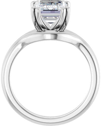 Sužadėtuvių Žiedas „Twin-Prong Octet® Solitaire“ 14k white gold Emerald 10mm x 7mm (7)
