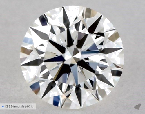 0.5 carat G-VVS2 Excellent cut Natūralus Round Deimantas (1)