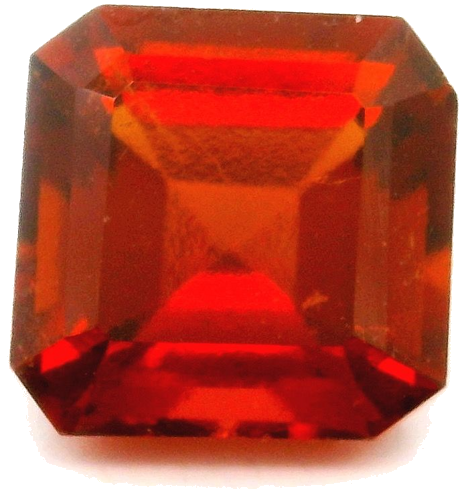 4.37 carat RED STEP cut Octagonal Garnet (1)