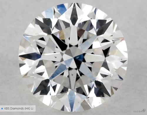 0.4 carat E-SI1 Very Good cut Natūralus Round Deimantas (1)