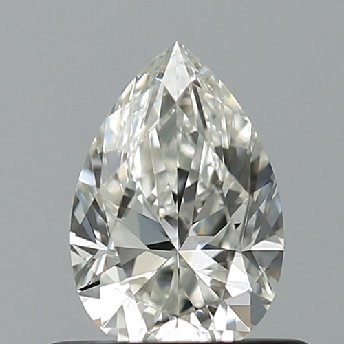 0.5 carat H-VVS2 Natūralus Pear Deimantas (1)