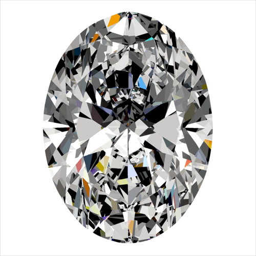0.5 carat J-SI1 Natūralus Oval Deimantas (1)