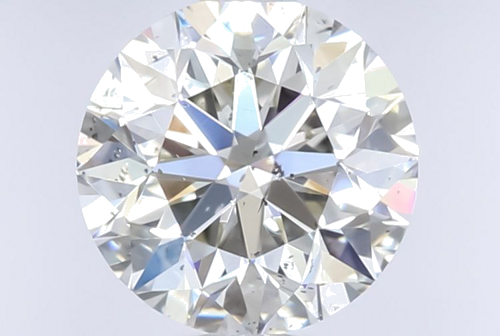 0.91 carat K-SI2 Very Good cut Natūralus Round Deimantas (1)