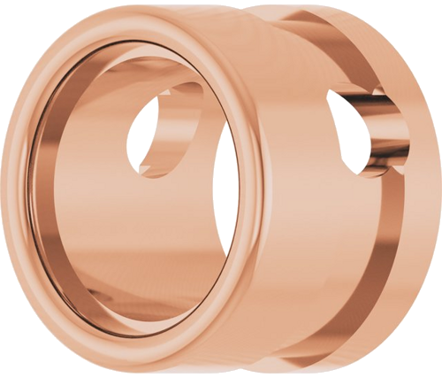 Pakabukas „Bezel-Set Solitaire“ 14k rose gold Round 5.6mm (2)