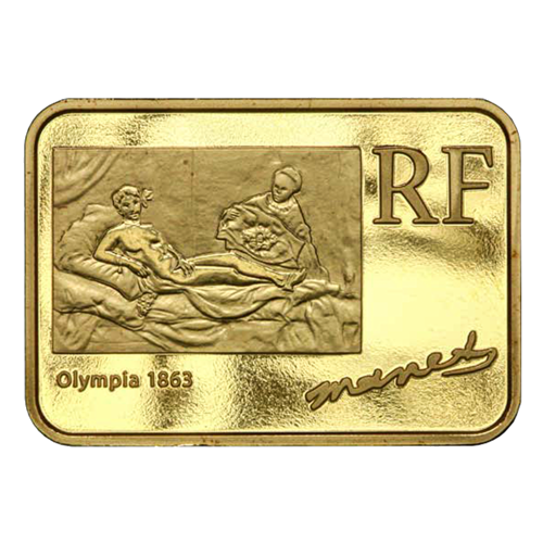 2008 France Eduard Manet 20 euro gold coin (1)
