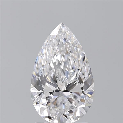 2.01 carat D-SI1 Natūralus Pear Deimantas (1)