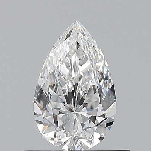 0.53 carat F-VVS2 Natūralus Pear Deimantas (1)