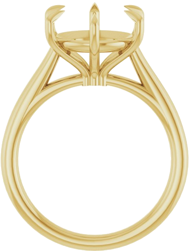 Sužadėtuvių Žiedas „Claw-Pong“ 14k yellow gold Round 11mm (2)