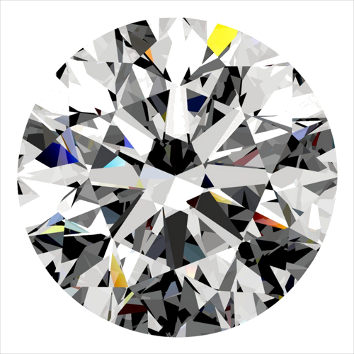 0.4 carat F-VVS2 Excellent cut Natūralus Round Deimantas (1)