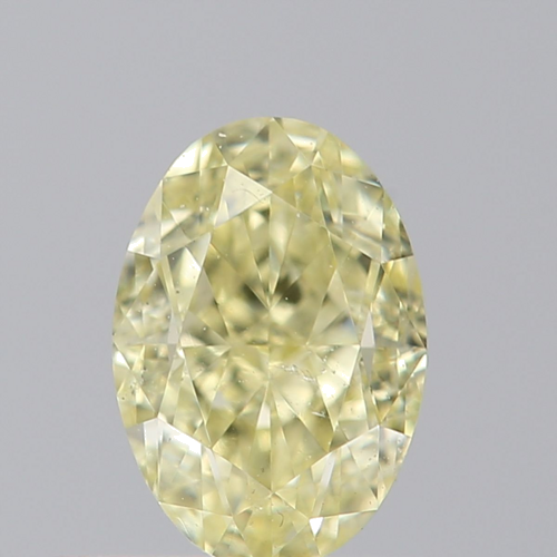 0.44 carat Fancy Light Yellow-SI1 Natūralus Oval Deimantas (1)