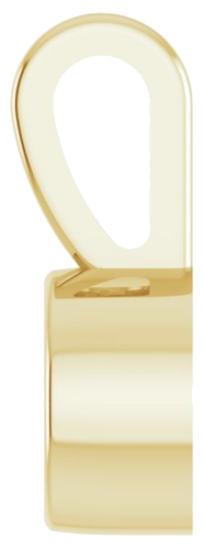 Pakabukas „Bezel-Set Solitaire“ 585 Geltonojo Aukso Round 3mm (3)