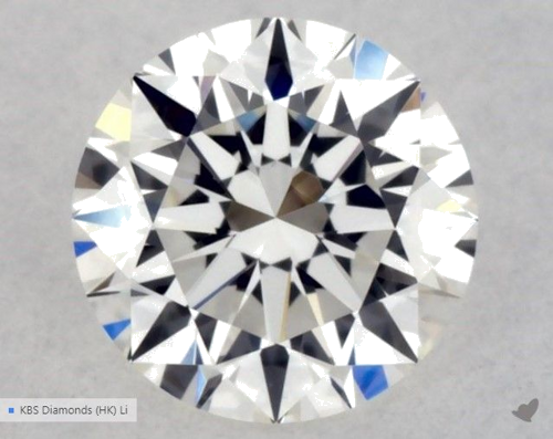 0.53 carat G-VVS2 Excellent cut Natūralus Round Deimantas (1)