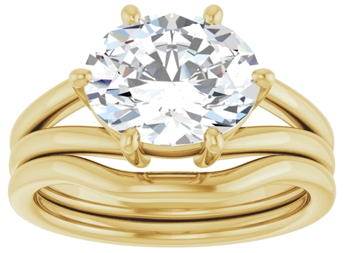 Sužadėtuvių Žiedas „Solitaire“ 14k yellow gold Oval 10mm x 8mm (8)