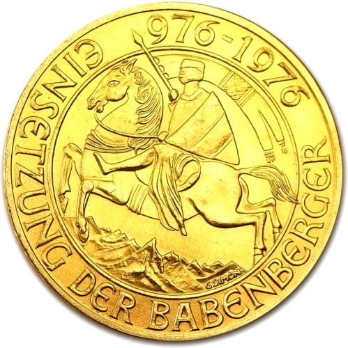 1000 schillings Babenberger Austria Gold Coin (1)