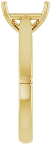 Sužadėtuvių Žiedas „Solitaire“ 14k yellow gold Emerald 9mm x 7mm (4)
