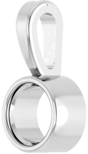Pakabukas „Bezel-Set Solitaire“ 925 Sidabro Round 3mm (2)