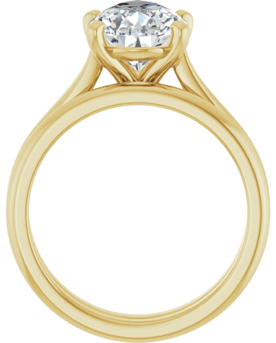 Sužadėtuvių Žiedas 14k yellow gold Pear 12mm x 8mm (7)