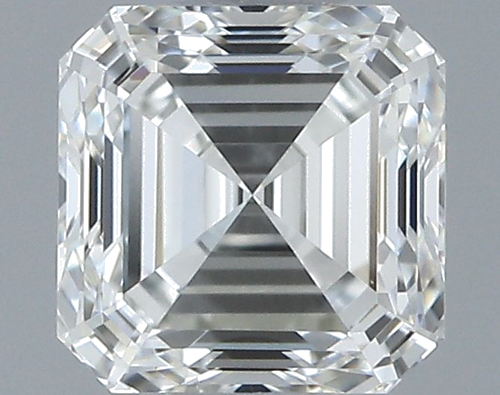 0.52 carat H-VVS2 Natūralus Asscher Deimantas (1)