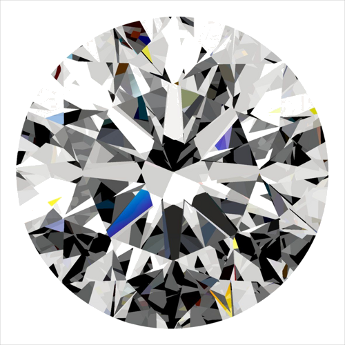 0.33 carat F-VVS1 Excellent cut Natūralus Round Deimantas (1)
