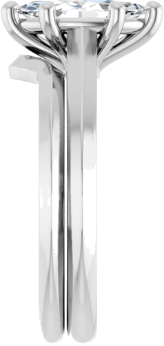 10K White 10x5 mm Marquise Solitaire Engagement Ring Mounting (9)