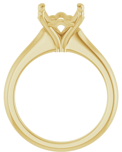 Sužadėtuvių Žiedas 14k yellow gold Oval 11mm x 9mm (2)