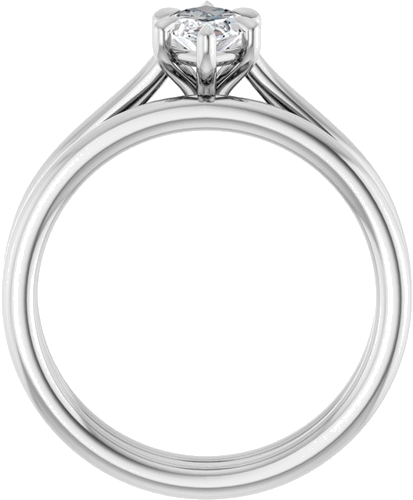 Sužadėtuvių Žiedas „Claw-Pong“ 14k white gold Marquise 9mm x 4.5mm (7)