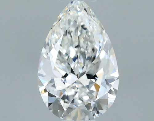 0.4 carat F-VVS2 Natūralus Pear Deimantas (1)