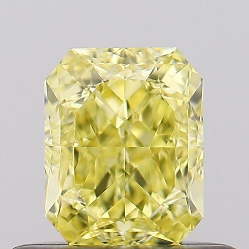 0.51 carat Fancy Intense Yellow-VVS2 Natūralus Radiant Deimantas (1)