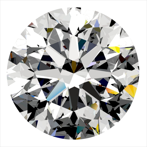 0.5 carat H-VS1 Very Good cut Natūralus Round Deimantas (1)