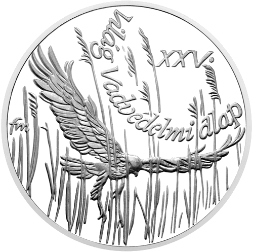 500 форинтов Всемирный фонд дикой природы 1988 Венгрия серебряная монета (1)