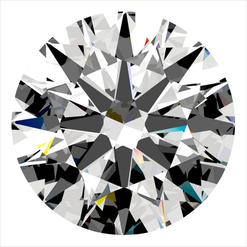 0.3 carat F-VVS1 Excellent cut Natūralus Round Deimantas (1)