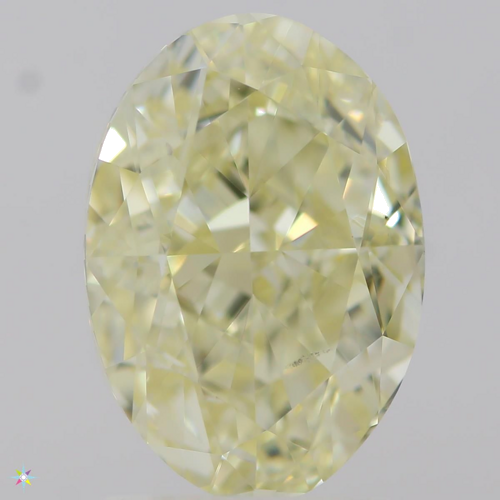 2.01 carat Fancy Light  Yellow-SI1 Natūralus Oval Deimantas (1)