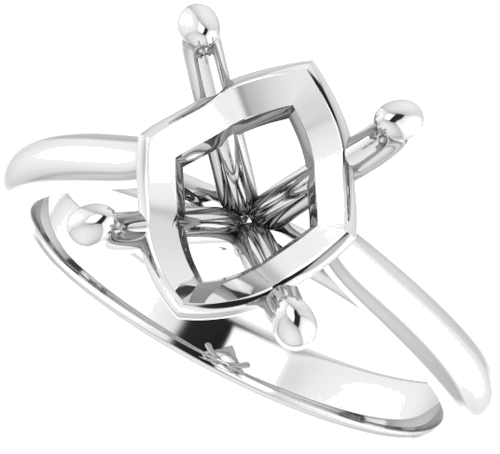 Sužadėtuvių Žiedas „Solitaire“ 585 Baltojo Aukso Oval 11mm x 9mm (5)