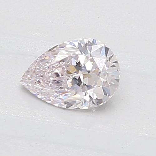 0.55 carat Very Light Pink-SI2 Natūralus Pear Deimantas (1)