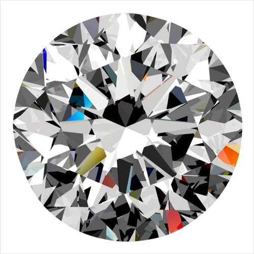 0.4 carat E-VVS2 Very Good cut Natūralus Round Deimantas (1)