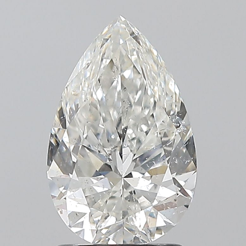 1.71 carat H-SI2 Natūralus Pear Deimantas (1)