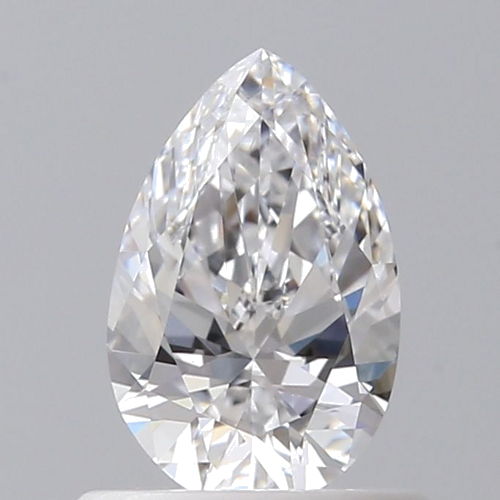 0.6 carat D-VS1 Natūralus Pear Deimantas (1)