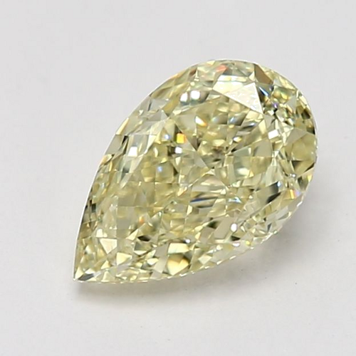 2.01 carat Fancy Light Yellow-VS1 Natūralus Pear Deimantas (1)