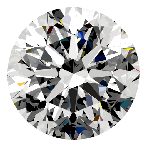 0.5 carat G-SI1 Very Good cut Natūralus Round Deimantas (1)