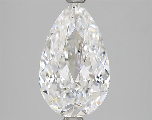 2.51 carat D-SI2 Natūralus Pear Deimantas (1)