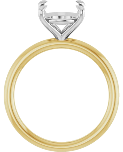 Sužadėtuvių Žiedas „Claw-Prong Solitaire“ 14k yellow/white gold Oval 11mm x 9mm (2)