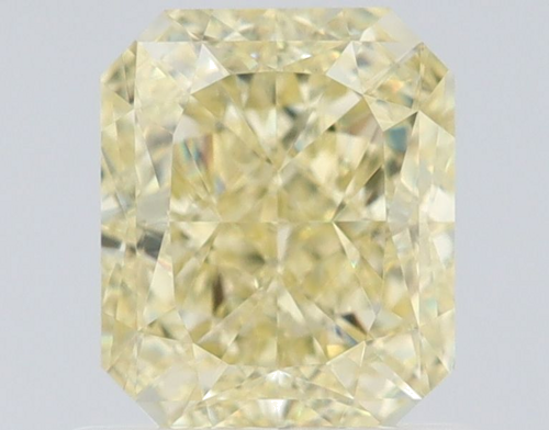 1.02 carat Fancy Light Yellow-VVS2 Natūralus Radiant Deimantas (1)
