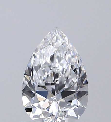 0.51 carat D-VS1 Natūralus Pear Deimantas (1)