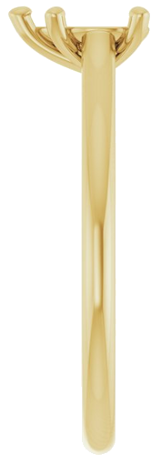Sužadėtuvių Žiedas „Accented Infinity-Inspired“ 10k yellow gold Pear 7mm x 5mm (4)
