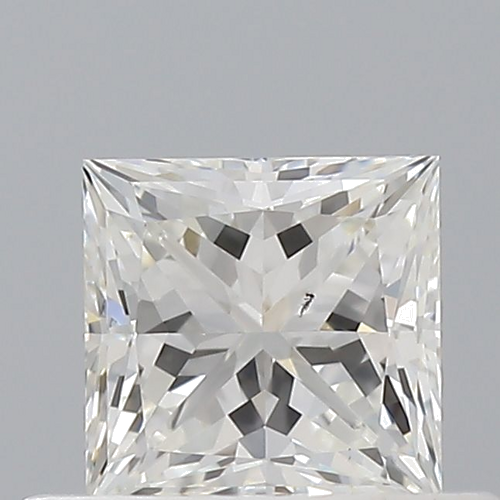 0.51 carat H-SI1 Natūralus Princess Deimantas (1)