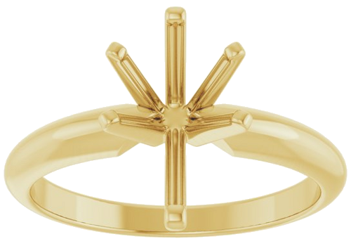 14K Yellow 10.5x6.5 mm Pear Heavy 6-Prong Engagement Ring Mounting (3)