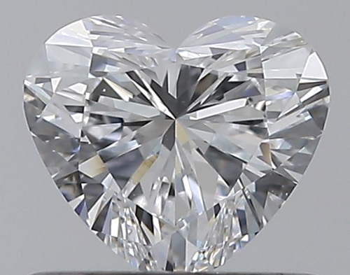 0.5 carat D-VVS2 Natūralus Heart Deimantas (1)