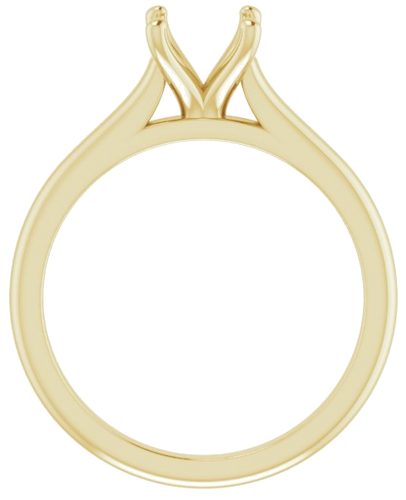 Sužadėtuvių Žiedas „Solitaire“ 585 Geltonojo Aukso Round 6.5mm (2)