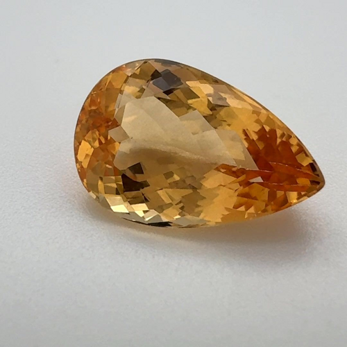 4.6 carat ORANGE Pear Topaz (1)