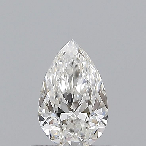 0.54 carat F-VVS2 Natūralus Pear Deimantas (1)